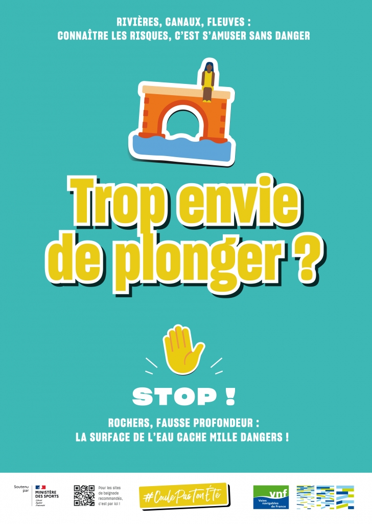 #CoulePasTonÉté : Une campagne sur les risques de noyade dans les rivières, canaux et fleuves
