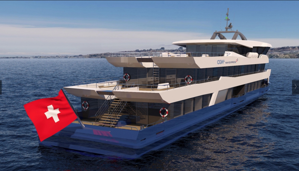 Le premier des deux nouveaux bateaux de la CGN sera mis en service à partir de 2022. (Image CGN)