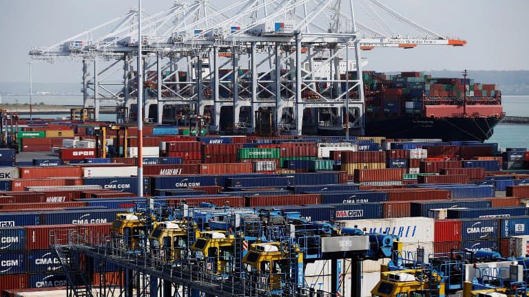 Des containers au port du Havre. (Photo AFP)