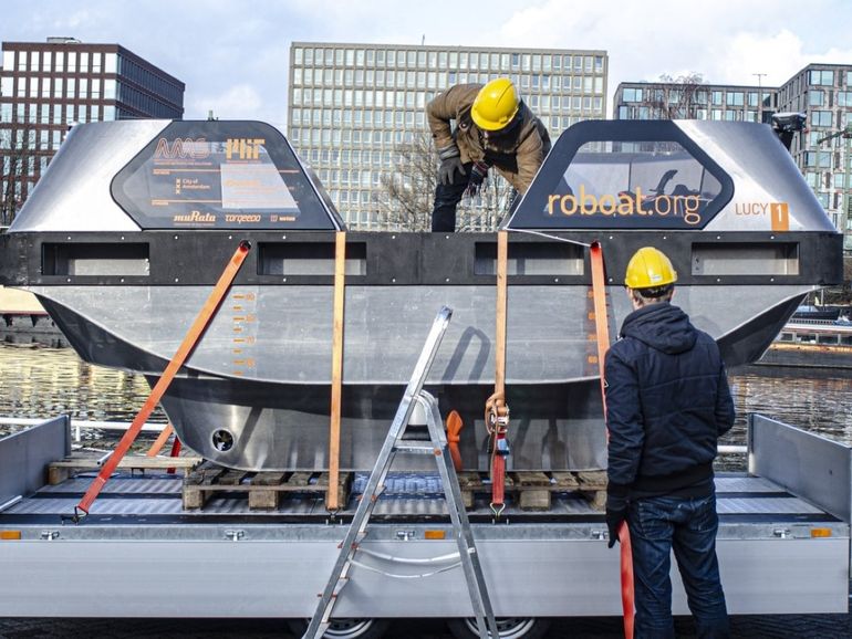 Roboat : le bateau-taxi autonome du MIT fait ses débuts à Amsterdam (Photo D.R.)