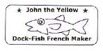 La plaque de "John the Yellow"