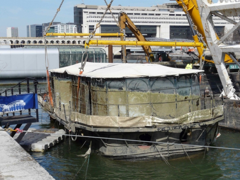 Le bateau kiosque renfloué (Photo RW)