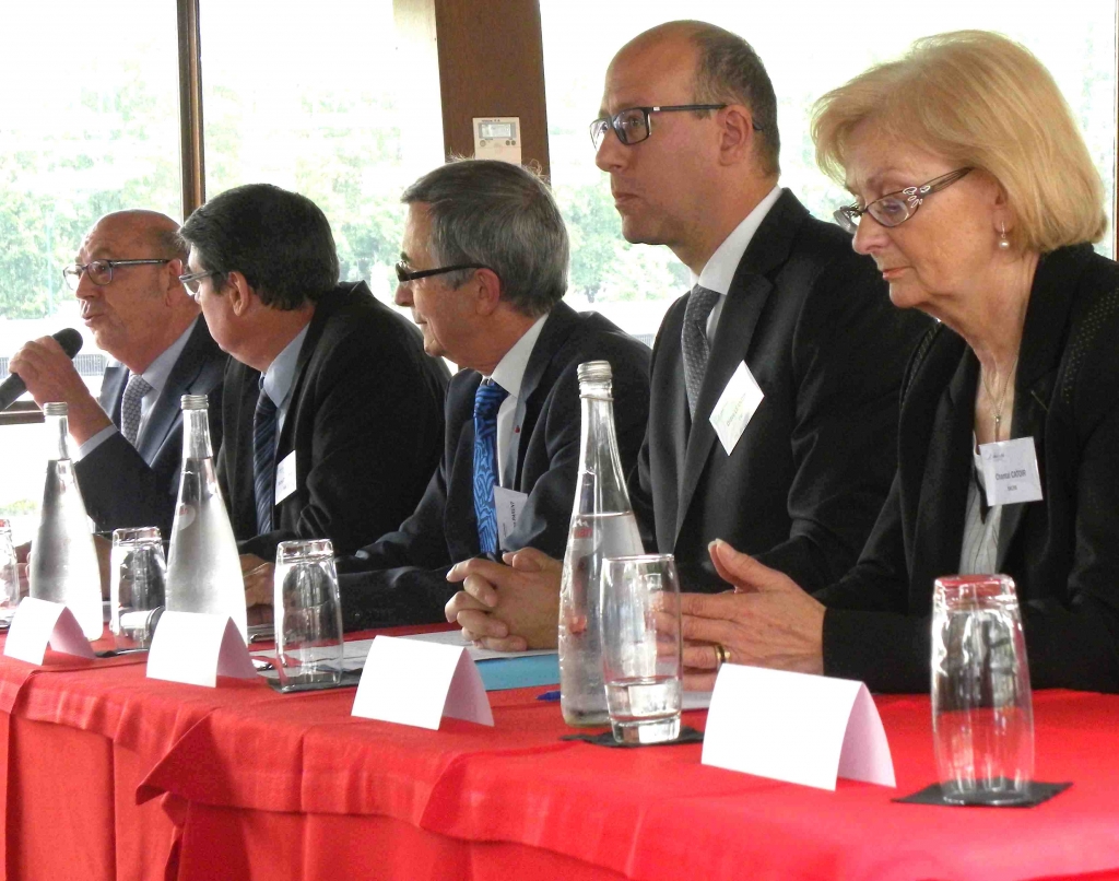 AG du CAF - de D à G : C.Catoir, D.Léandri, C.Parent, M.Dourlent, M.Kopff (Photo PJL)