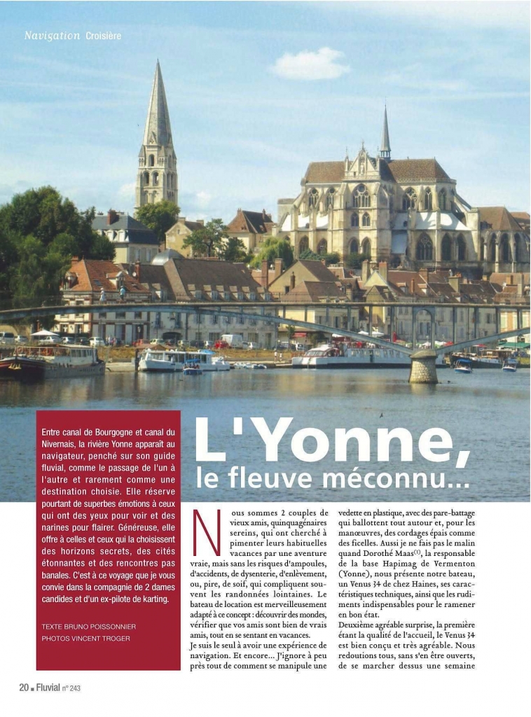 L'Yonne, fleuve méconnu - Fluvial n°243