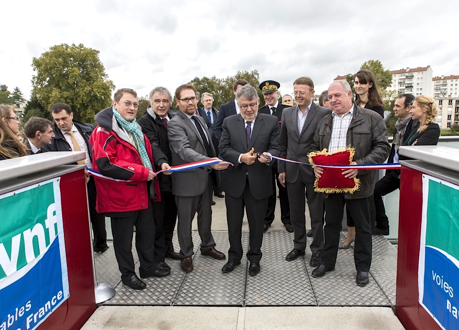 Inauguration du barrage de Chatou (Photo VNF)