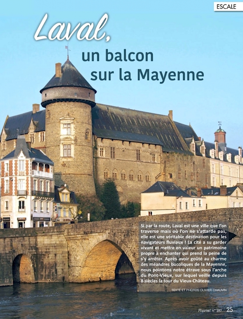 Laval, un balcon sur la Mayenne (Fluvial n°287)