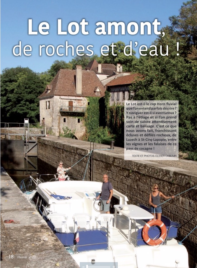 Le Lot amont, de roches et d'eau ! (Fluvial n°291)