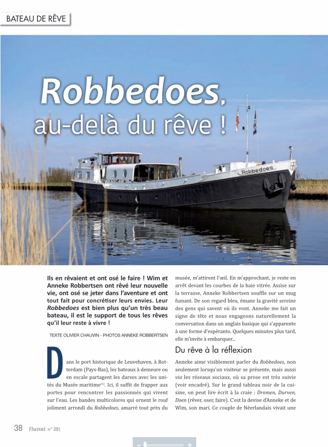 "Robbodoes", au delà du rêve (Fluvial n°291)