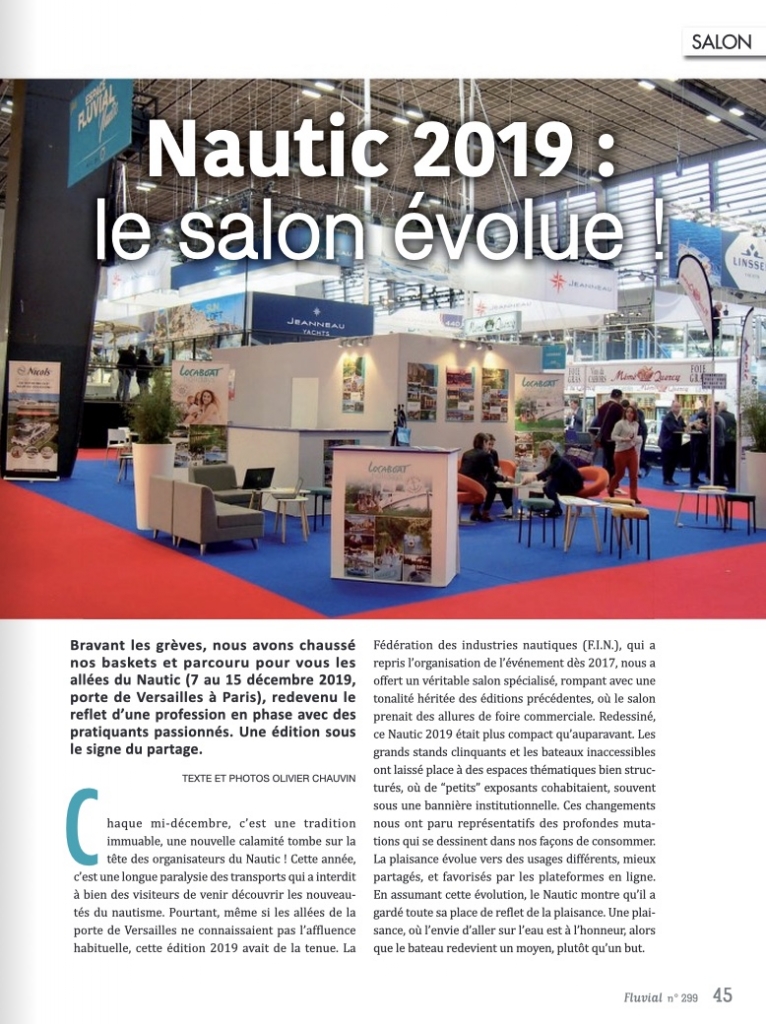 Nautic 2010 : Le salon évolue (Fluvial n°299)